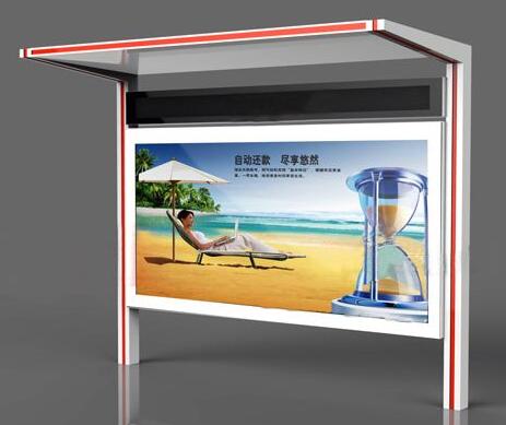 海州区新建了百余座新款不锈钢宣传栏灯箱